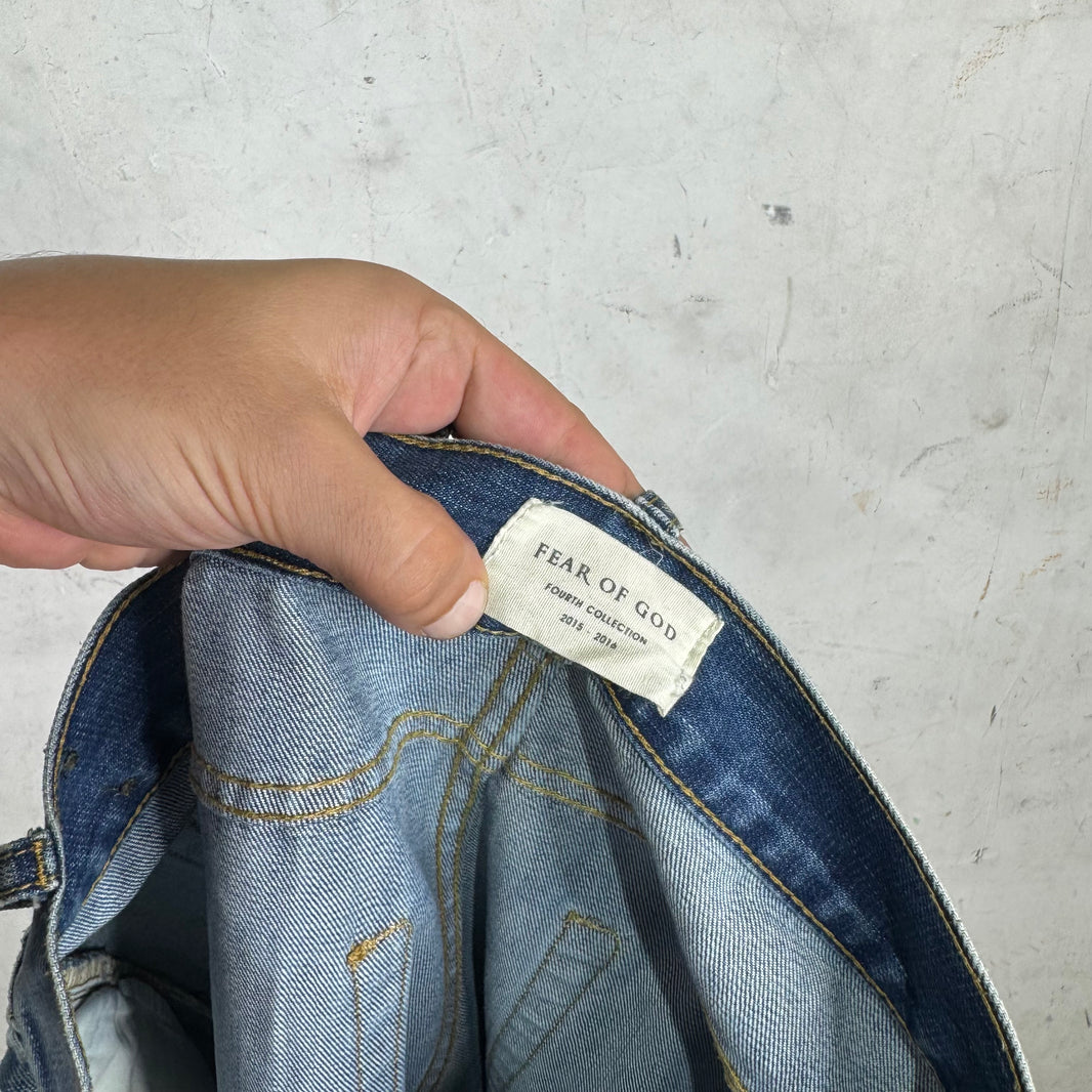 Fear Of God Distressed Japanese Denim Skinny Jeans