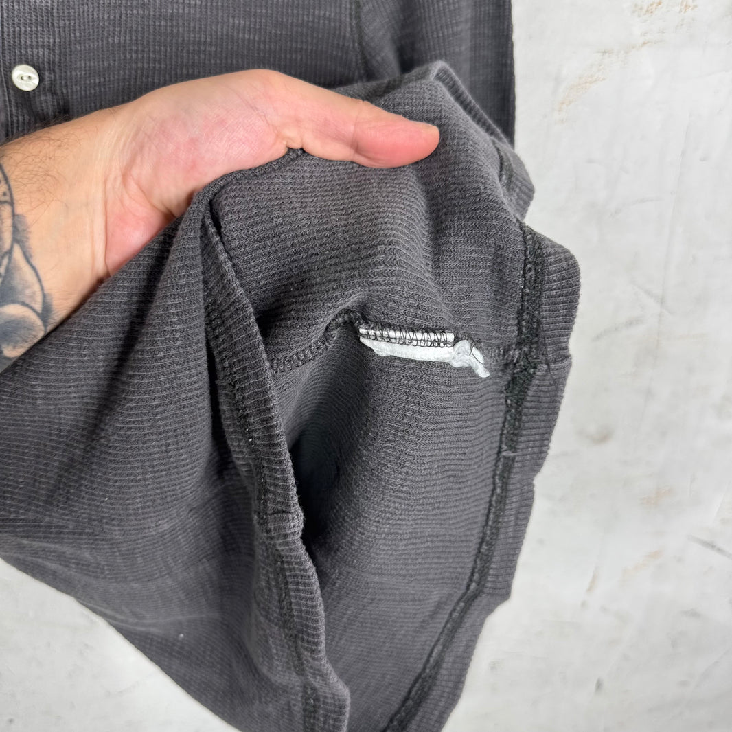 RRL Grey Waffle Henley