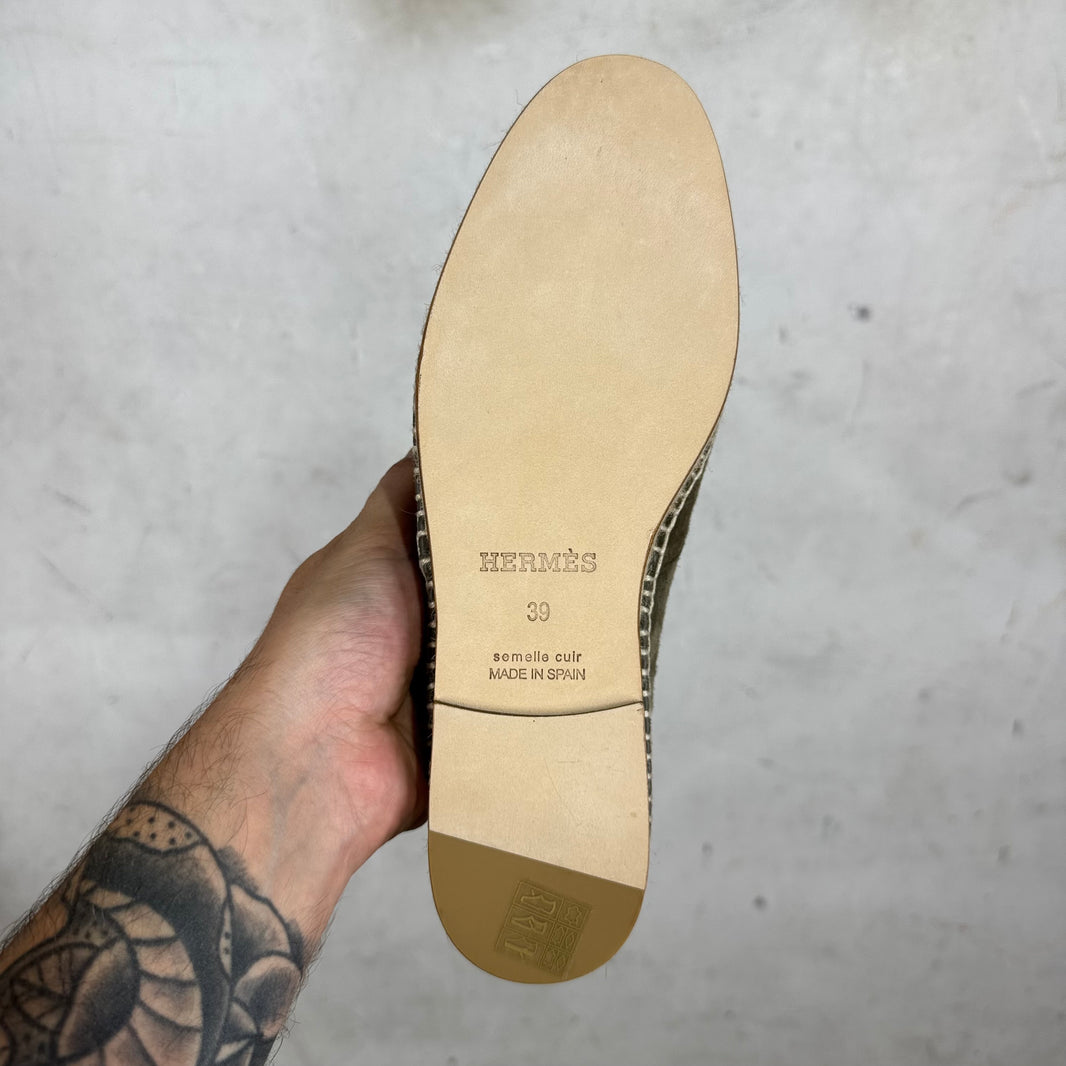 Hermes Espadrilles Hom Izar Olive