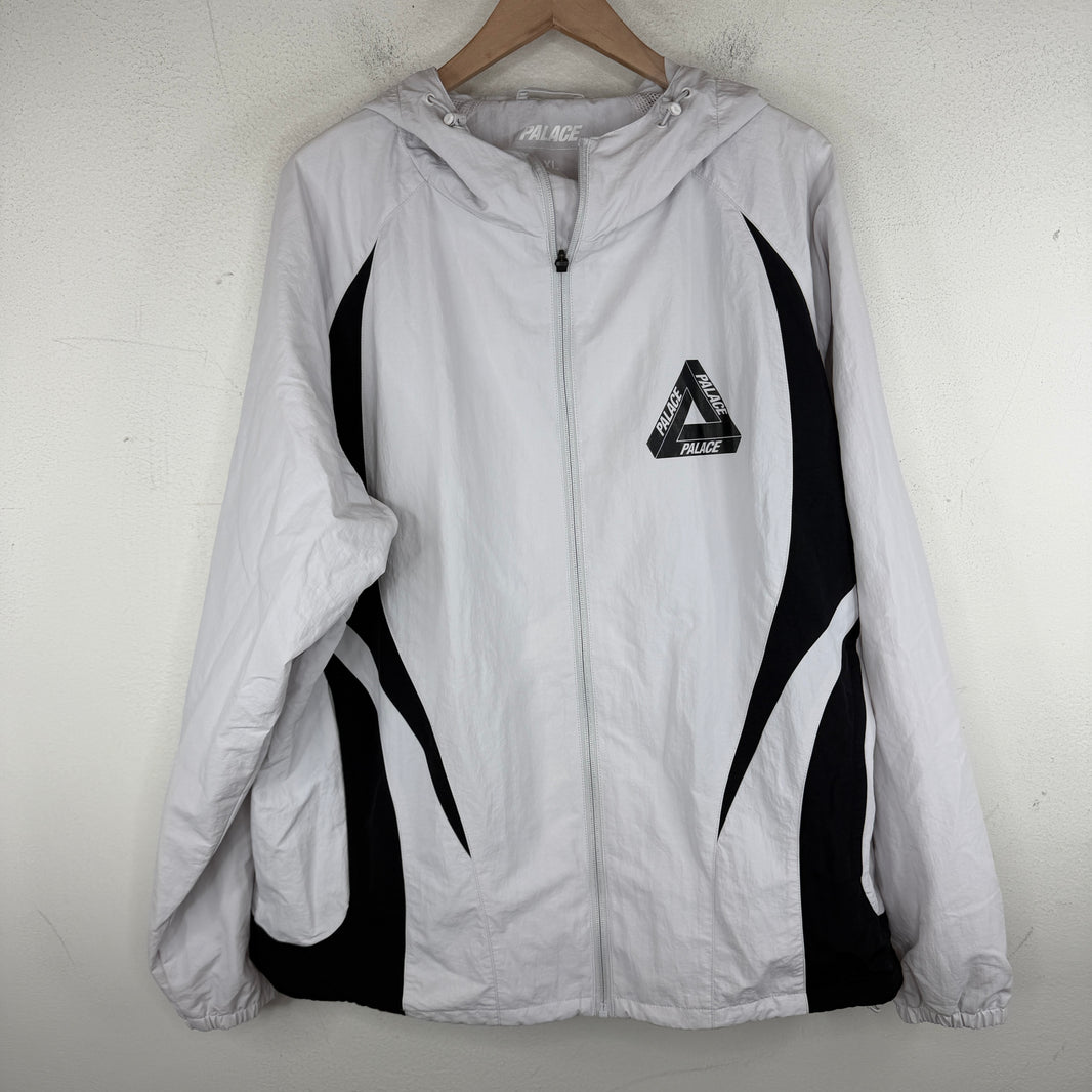 Palace Blk/White Hooded Track Jacket