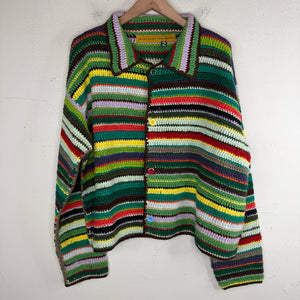 CPFM Crochet Knit Green Cardigan