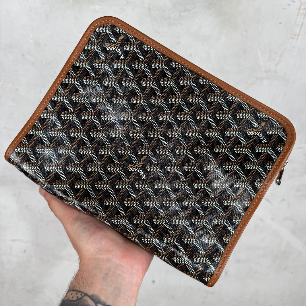 Goyard Brown Jouvence Toiletry Bag