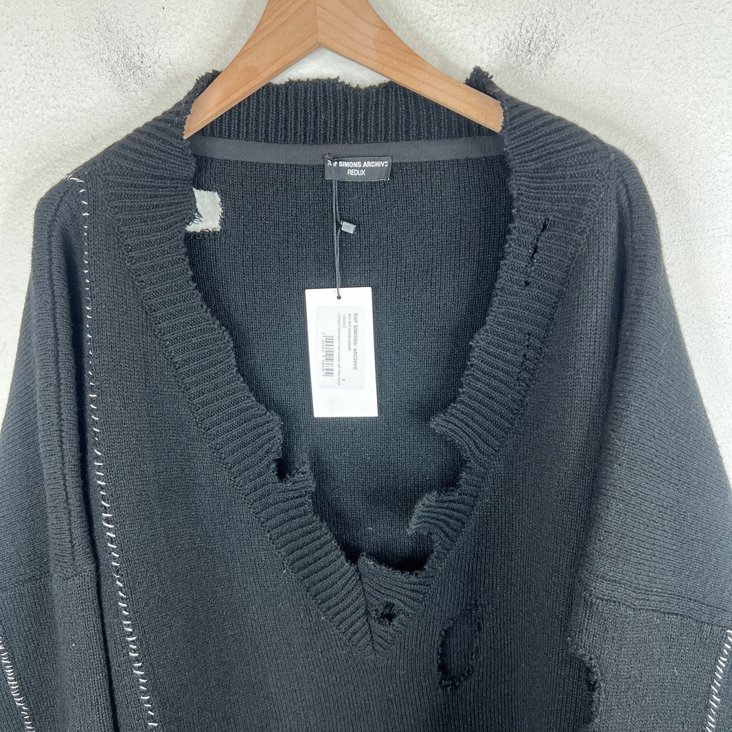 Raf Simons Oversized Distressed Rena Sweater