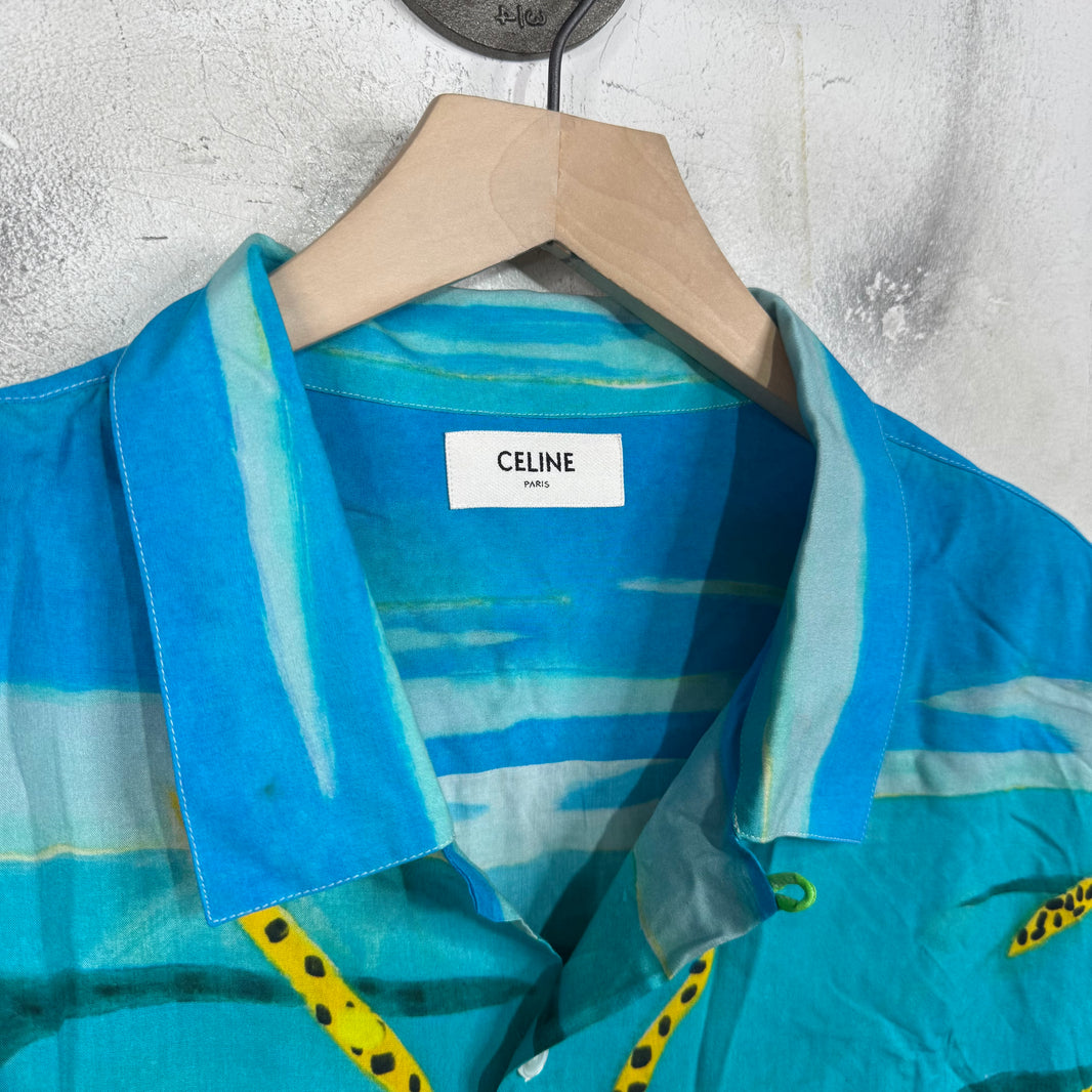 Celine Tropical Printed Shirt