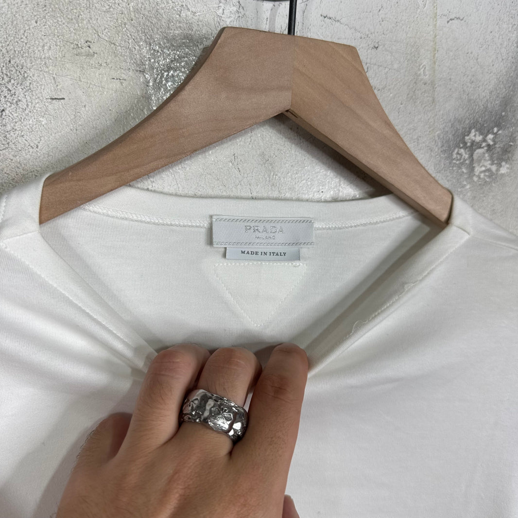 Prada Applique Patch L/S T-Shirt
