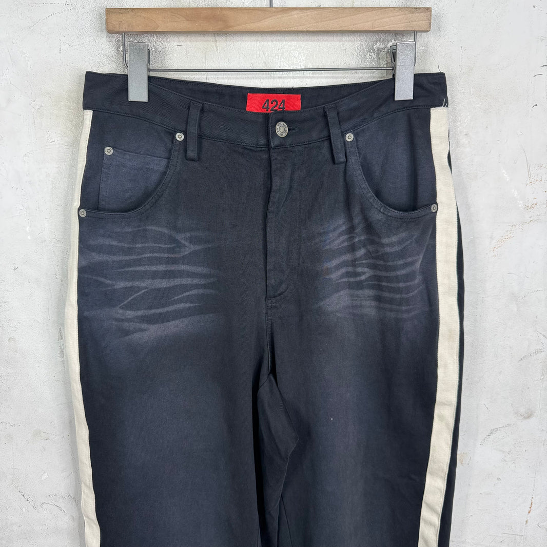 424 Faded Side Stripe Sweatpant Trouser