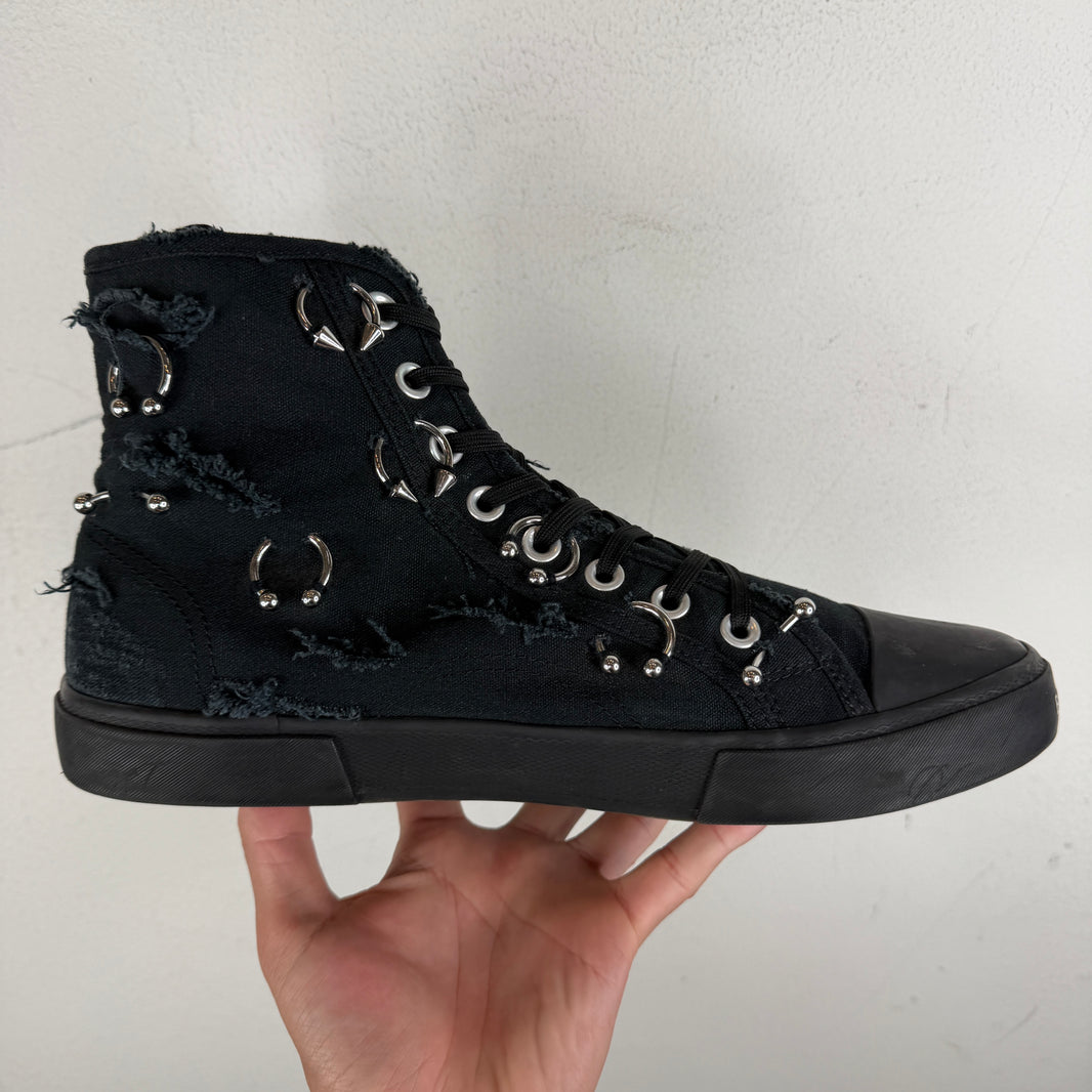 Balenciaga Pierced Paris High Top Sneakers