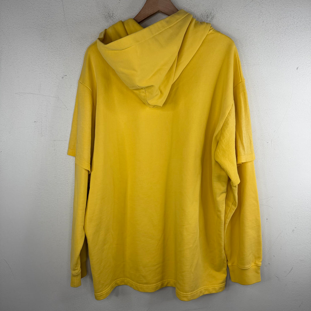 Acne Studios Yellow Double Layer Hoodie