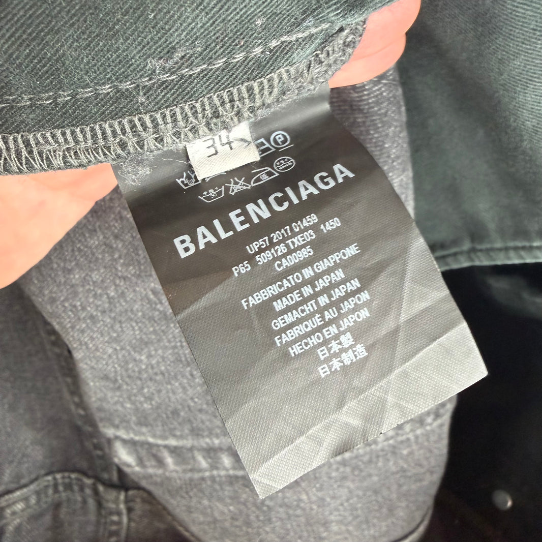 Balenciaga 3 Way Convertible Black Jeans