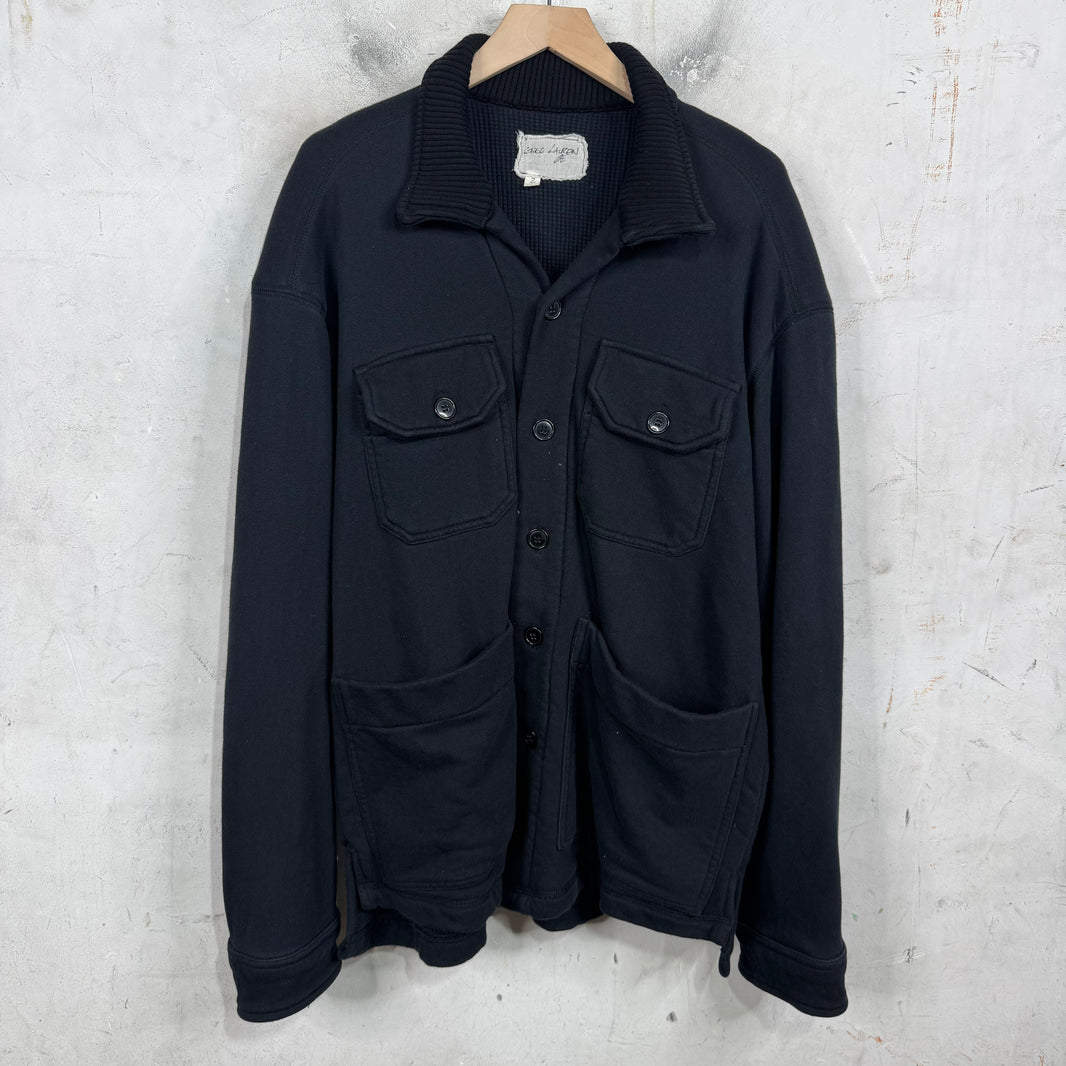 Greg Lauren Thermal Lined Heavy Cardigan