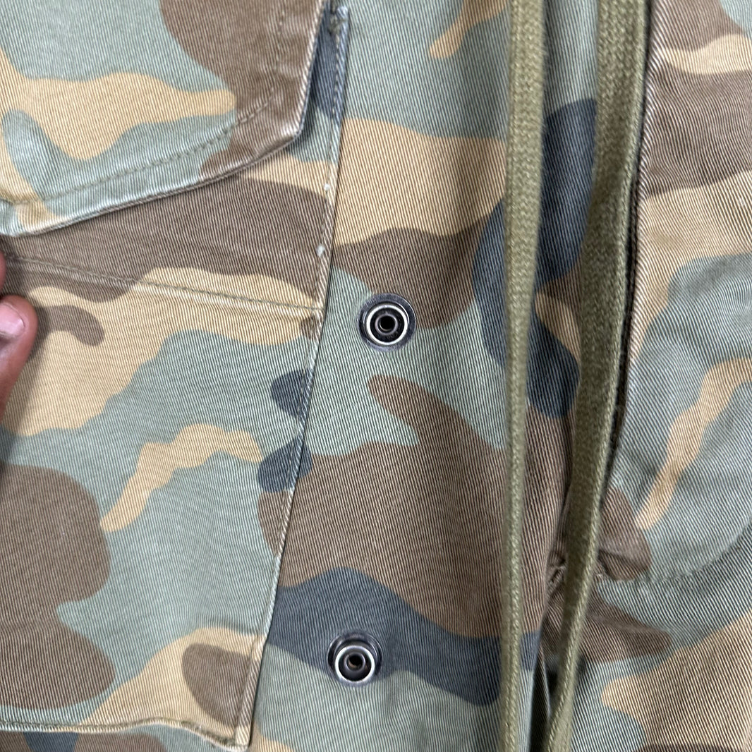 Greg Lauren Camouflage Green Cargo Pants
