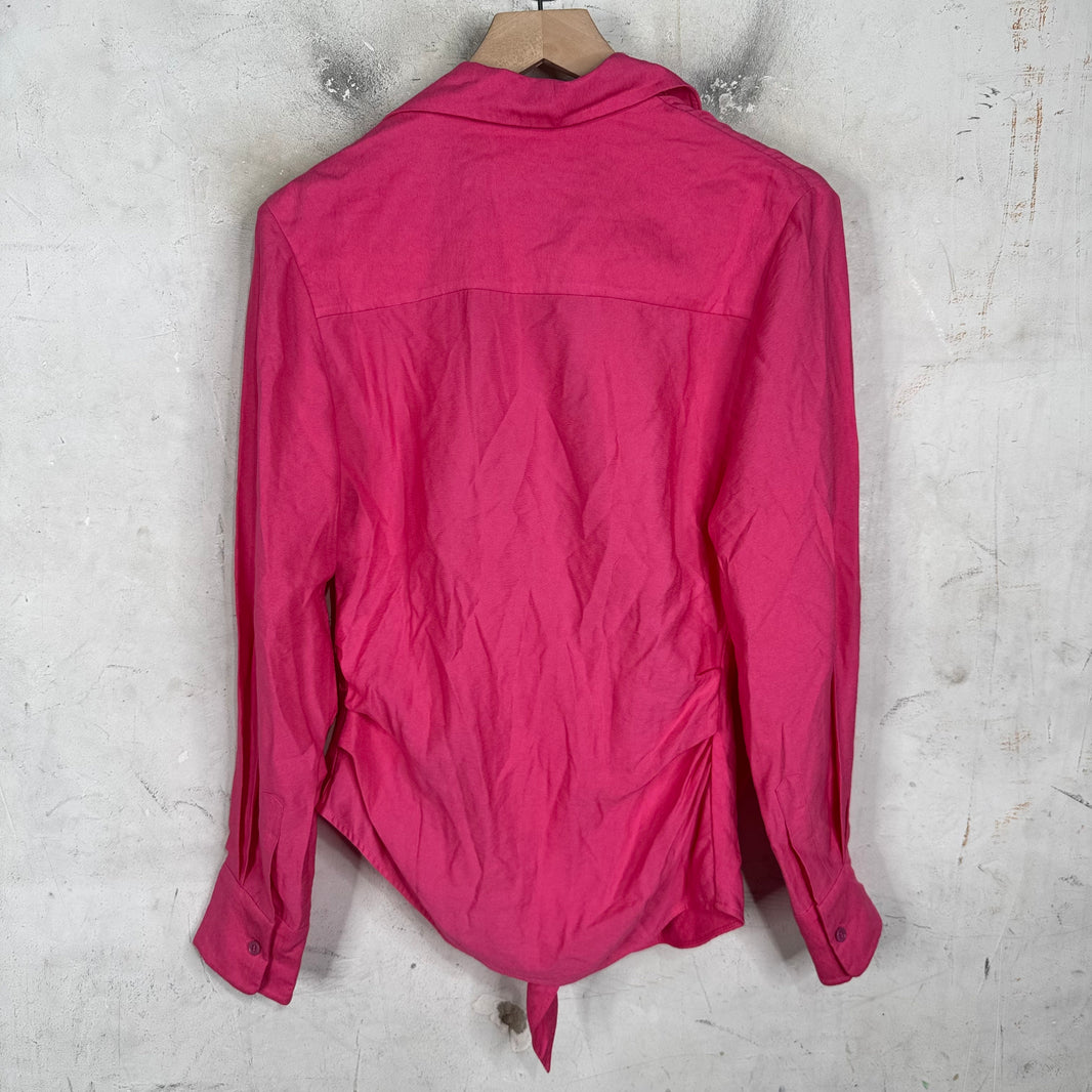 Jacquemus La Raphia Pink Chemise