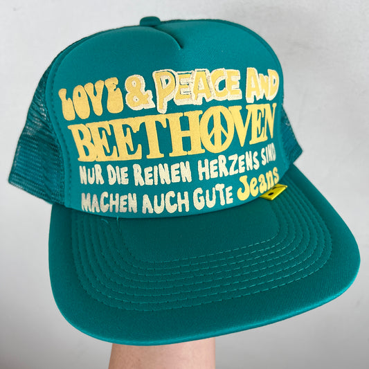 Kapital Beethoven Teal Trucker Hat