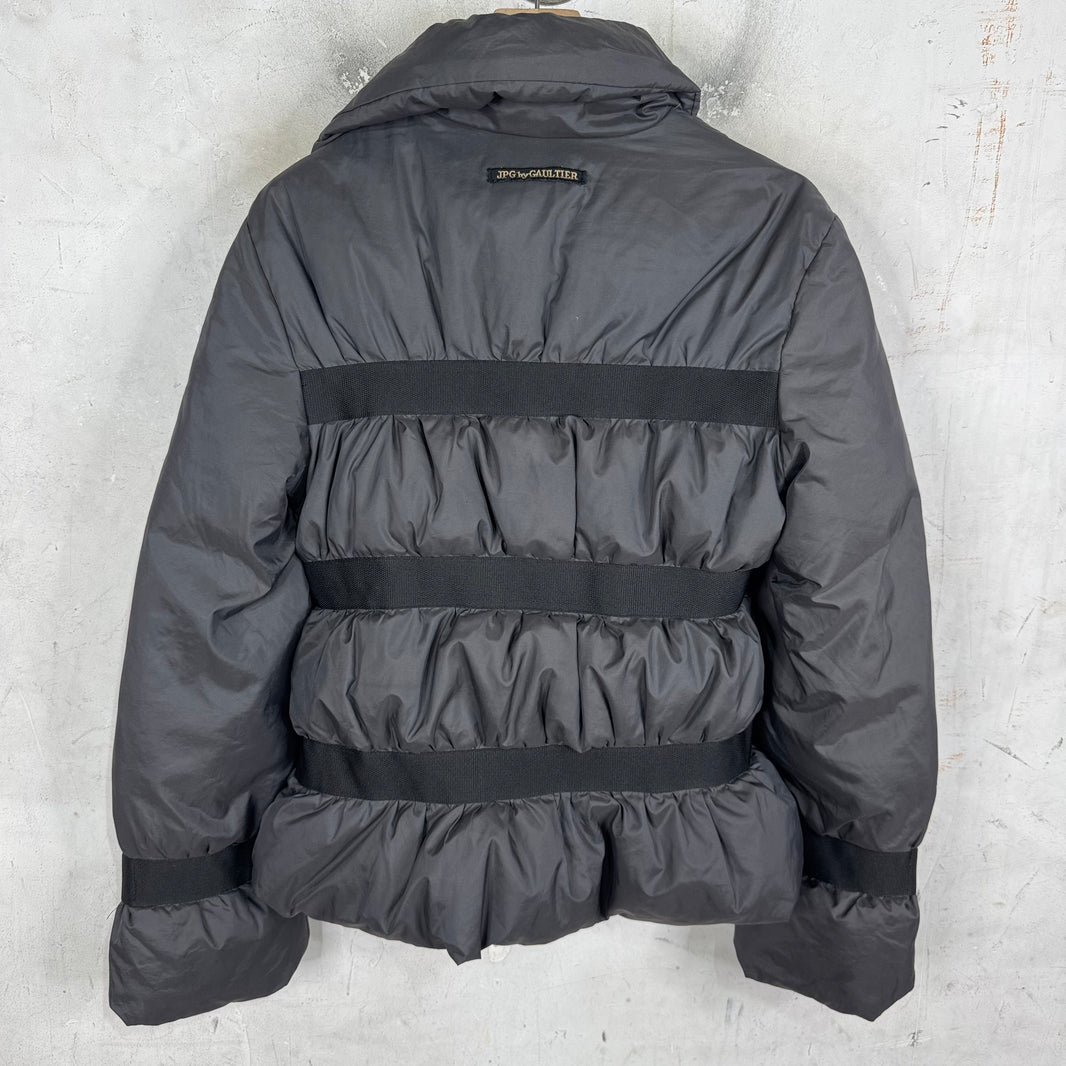 Jean Paul Gaultier Vintage Grey Bondage Puffer