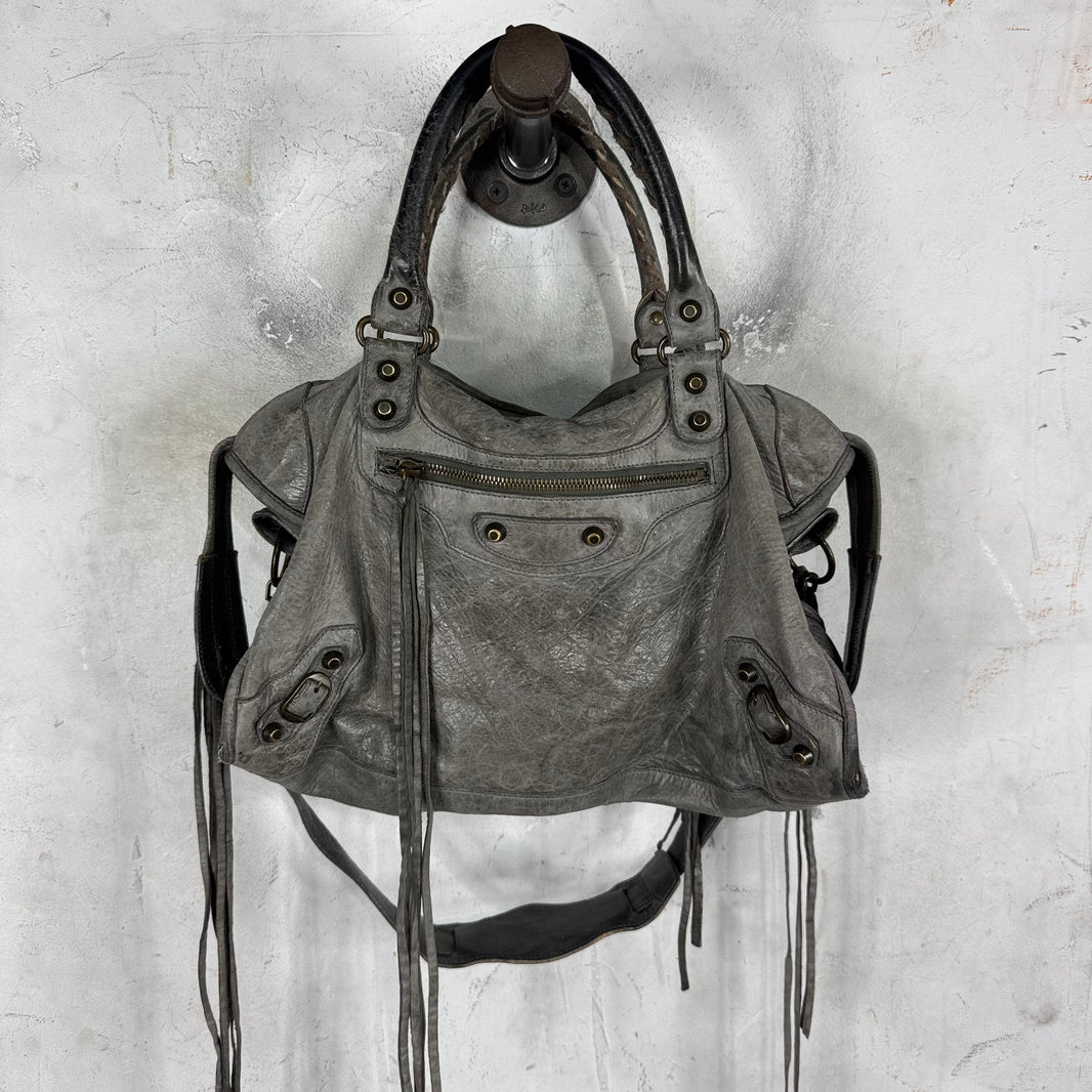 Balenciaga Grey City Bag