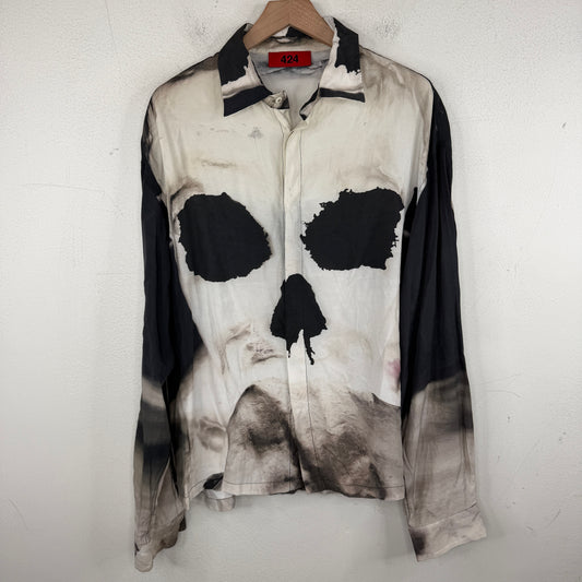 424 Skull Button Up Shirt