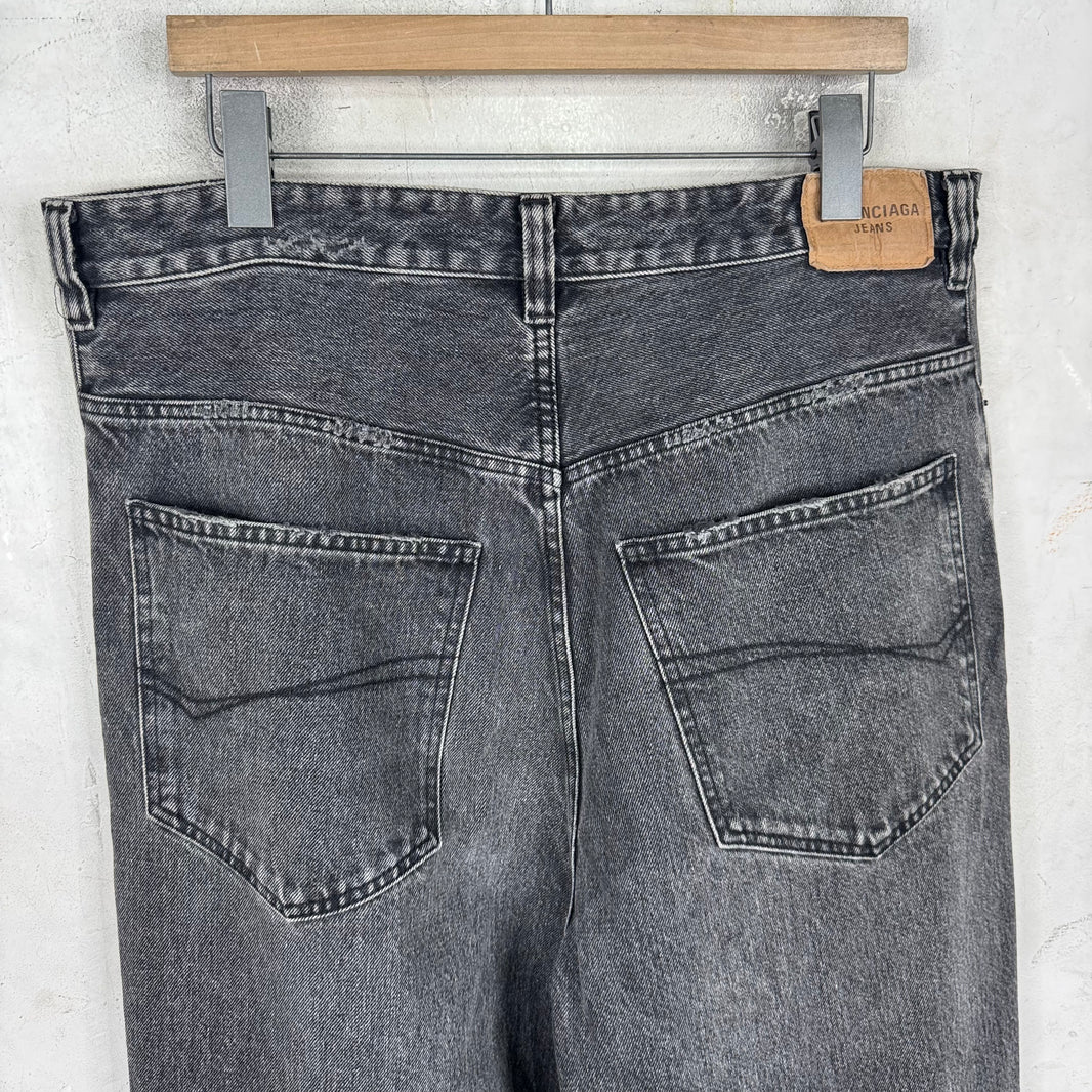 Balenciaga Cut Up Baggy Jeans