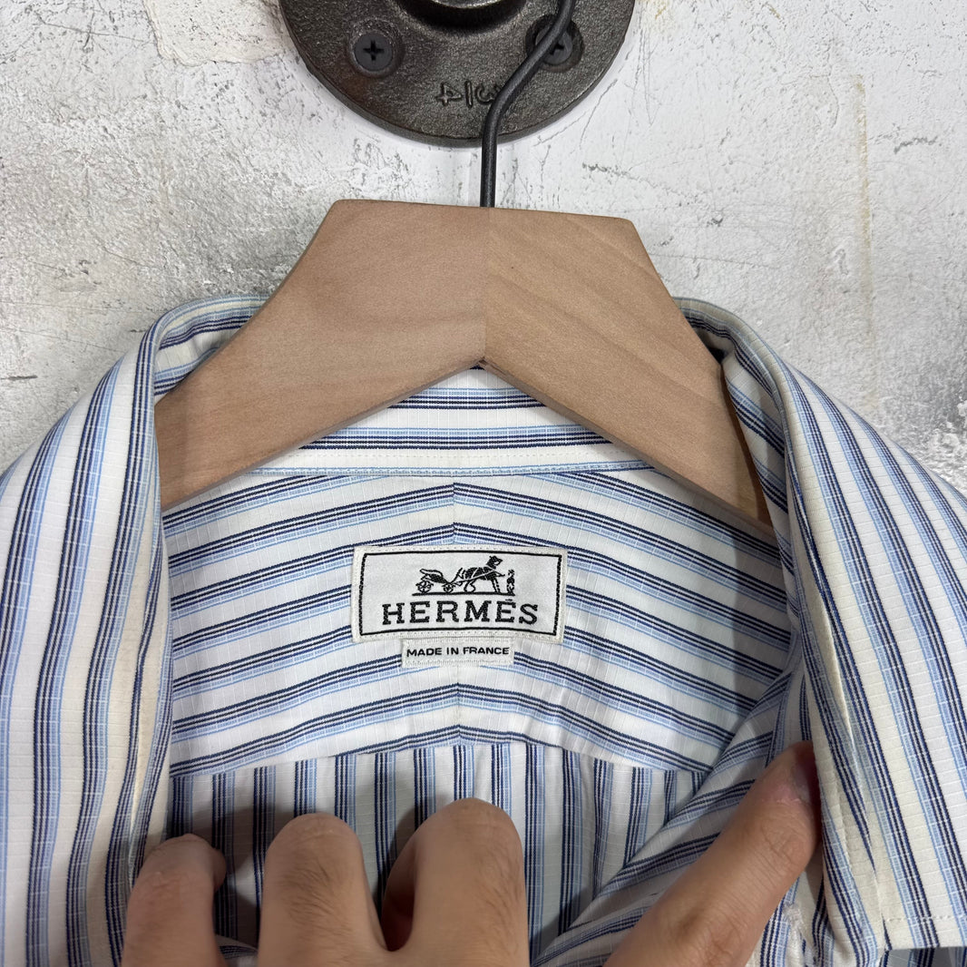 Hermes Striped Ripstop Overshirt