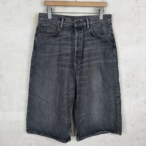 Acne Studios Charcoal Long Denim Shorts