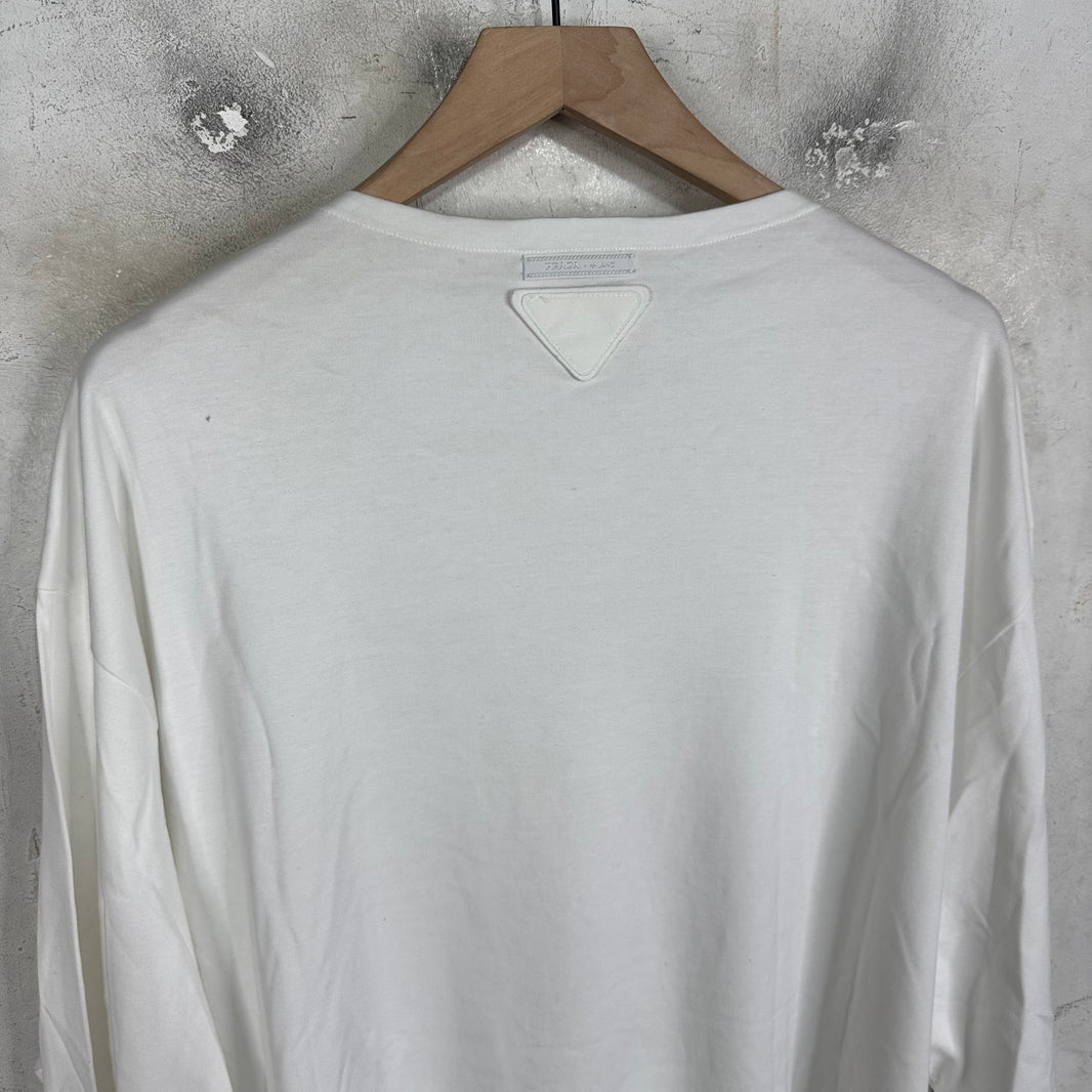 Prada Applique Patch L/S T-Shirt