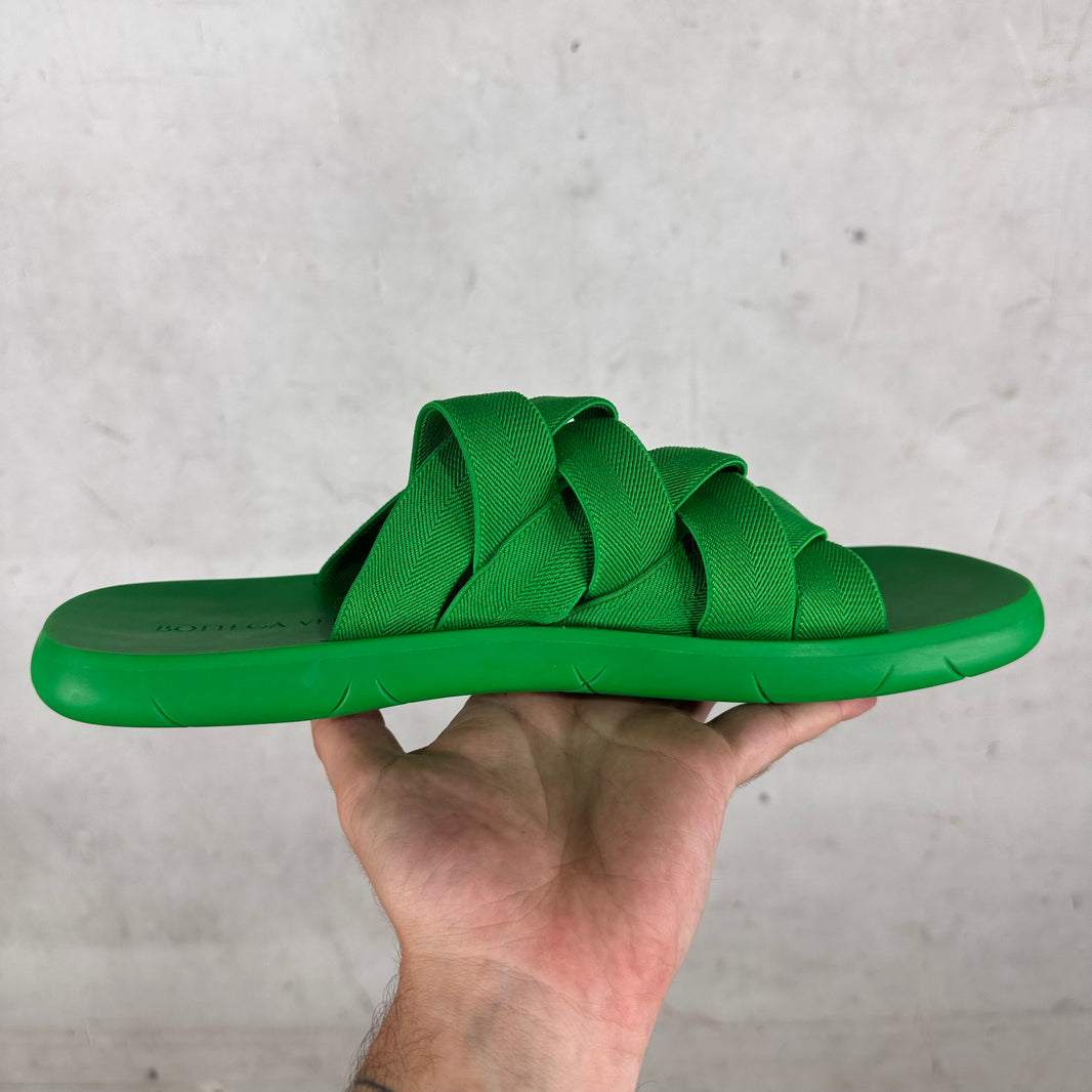 Bottega Veneta Woven Strap Slides