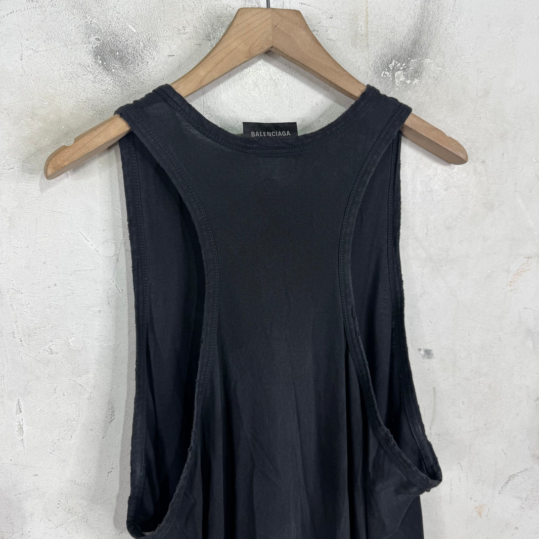 Balenciaga Distressed Long Sleeveless Shirt