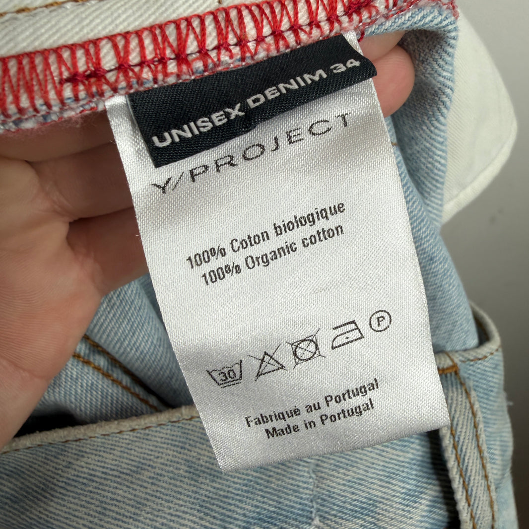 Y/Project Snap Off Jeans Blue