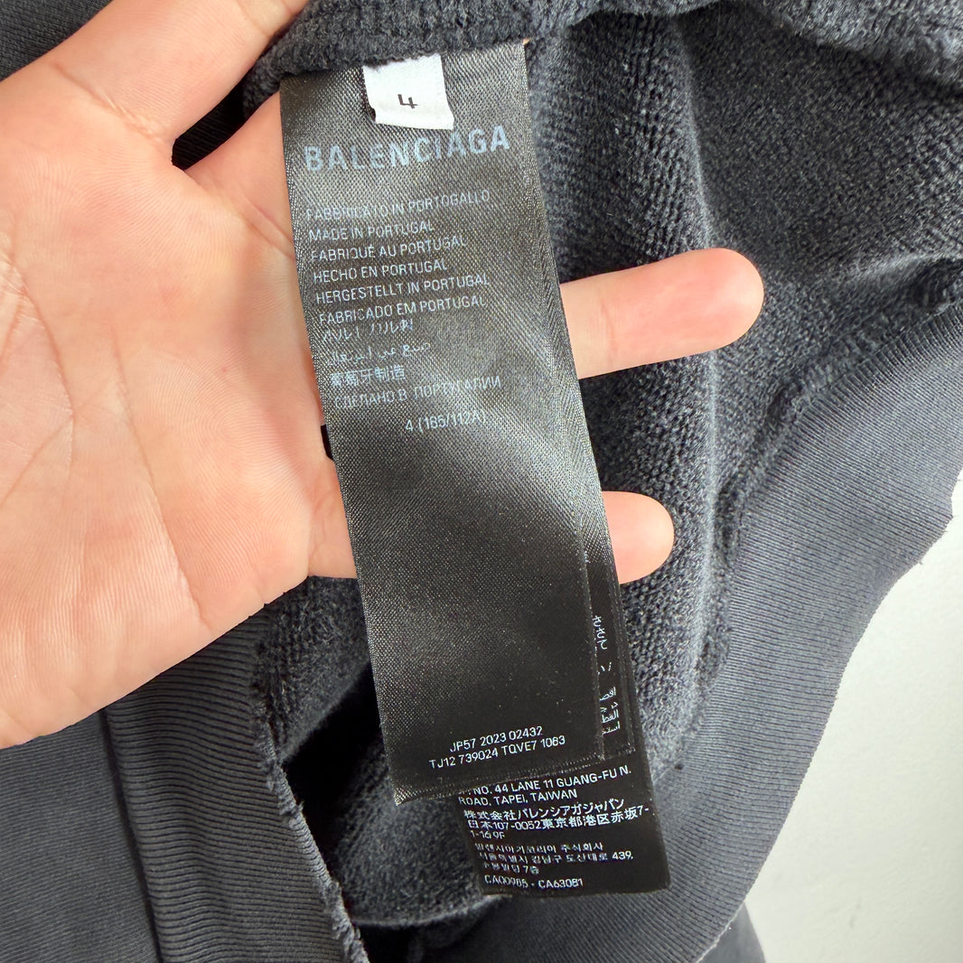 Balenciaga See Now Buy Now Distressed Hoodie
