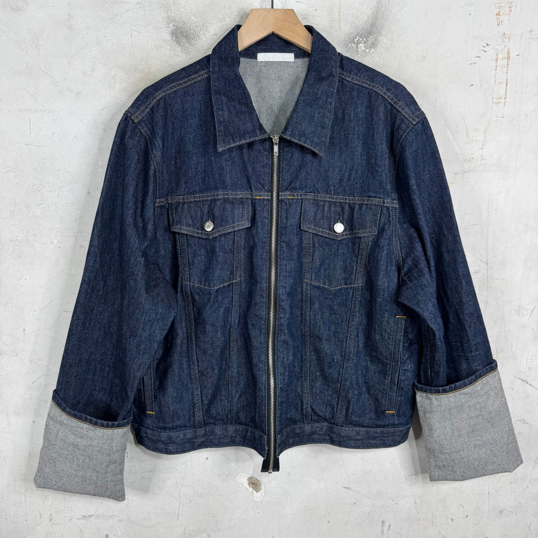 Helmut Lang Turn Up Sleeve Denim Jacket
