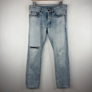 Saint Laurent D18 Blue Distressed Jeans