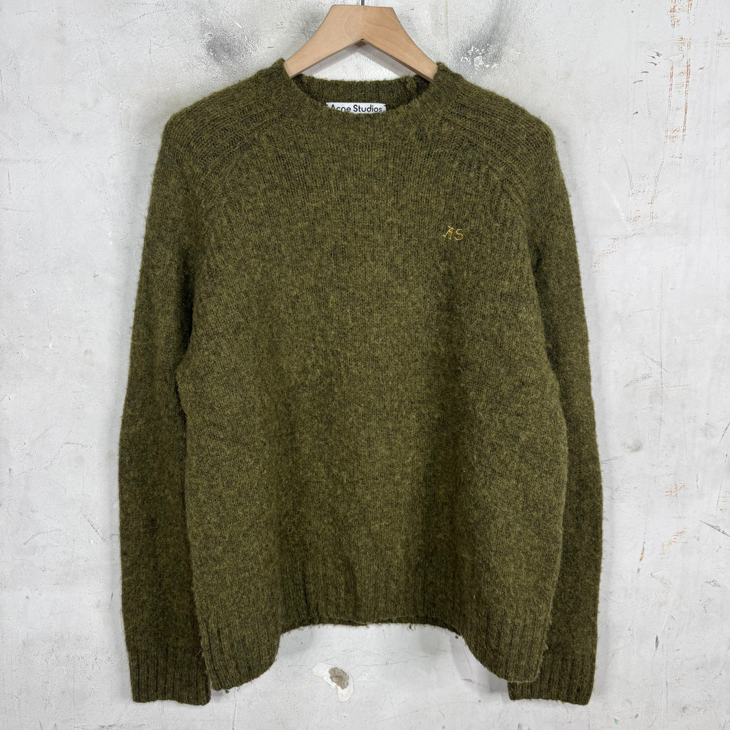 Acne Studios Wool Gold Logo Sweater