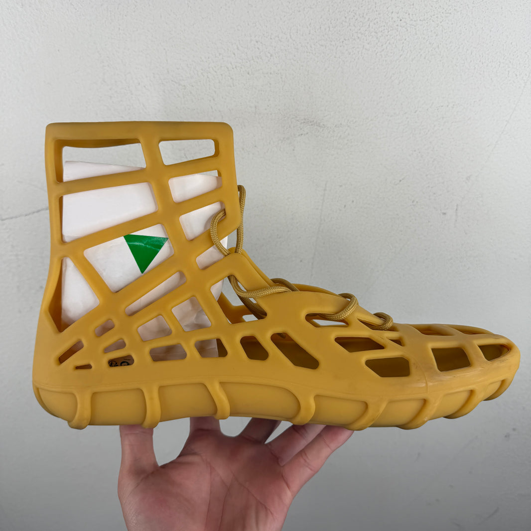 Bottega Veneta Yellow Atlas Sandals