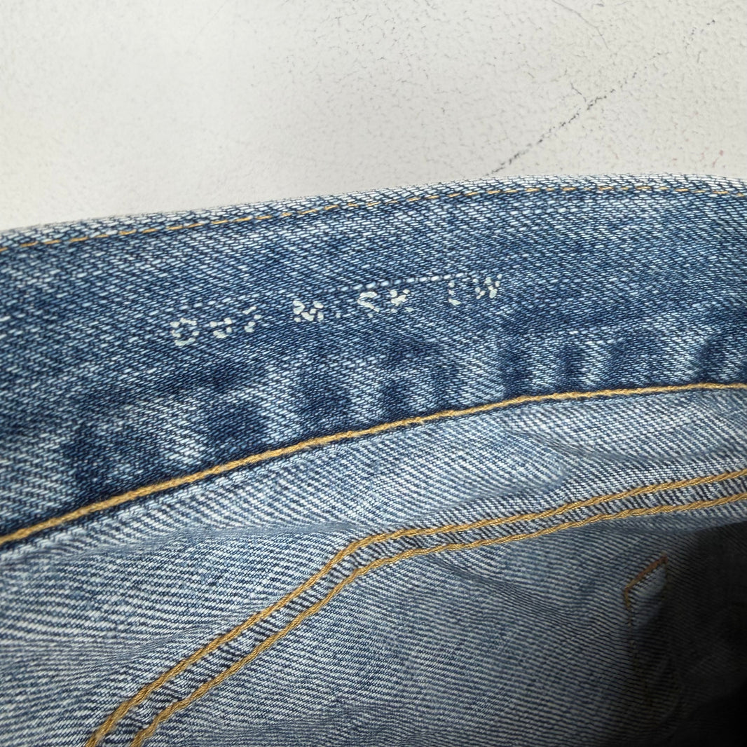 Saint Laurent Light Washed Repaired D02 Jeans