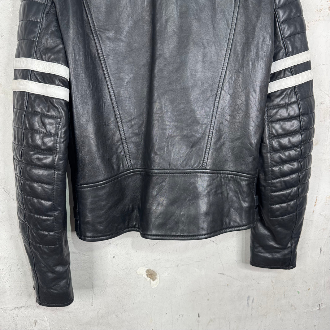 Ralph Lauren Lambskin Quilted Moto Jacket