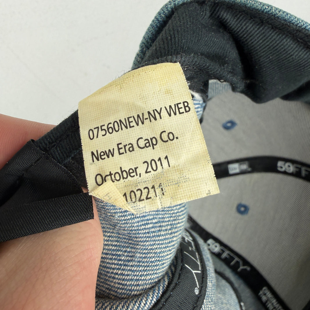 Supreme Denim Box Logo Fitted Hat