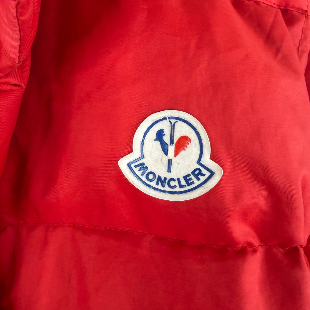 Moncler Red Convertible Puffer Jacket