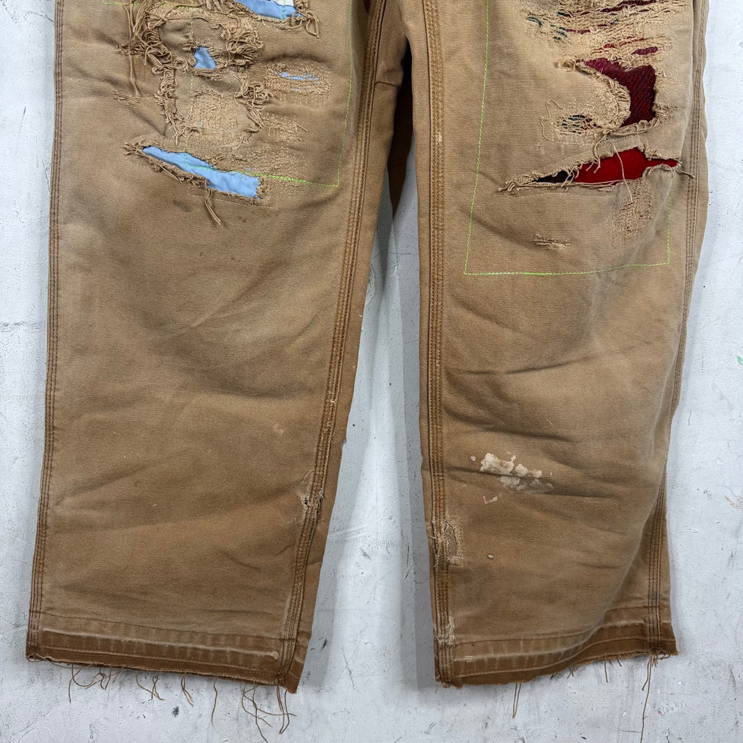 Better With Age Distressed Repaired Patch Carpenters
