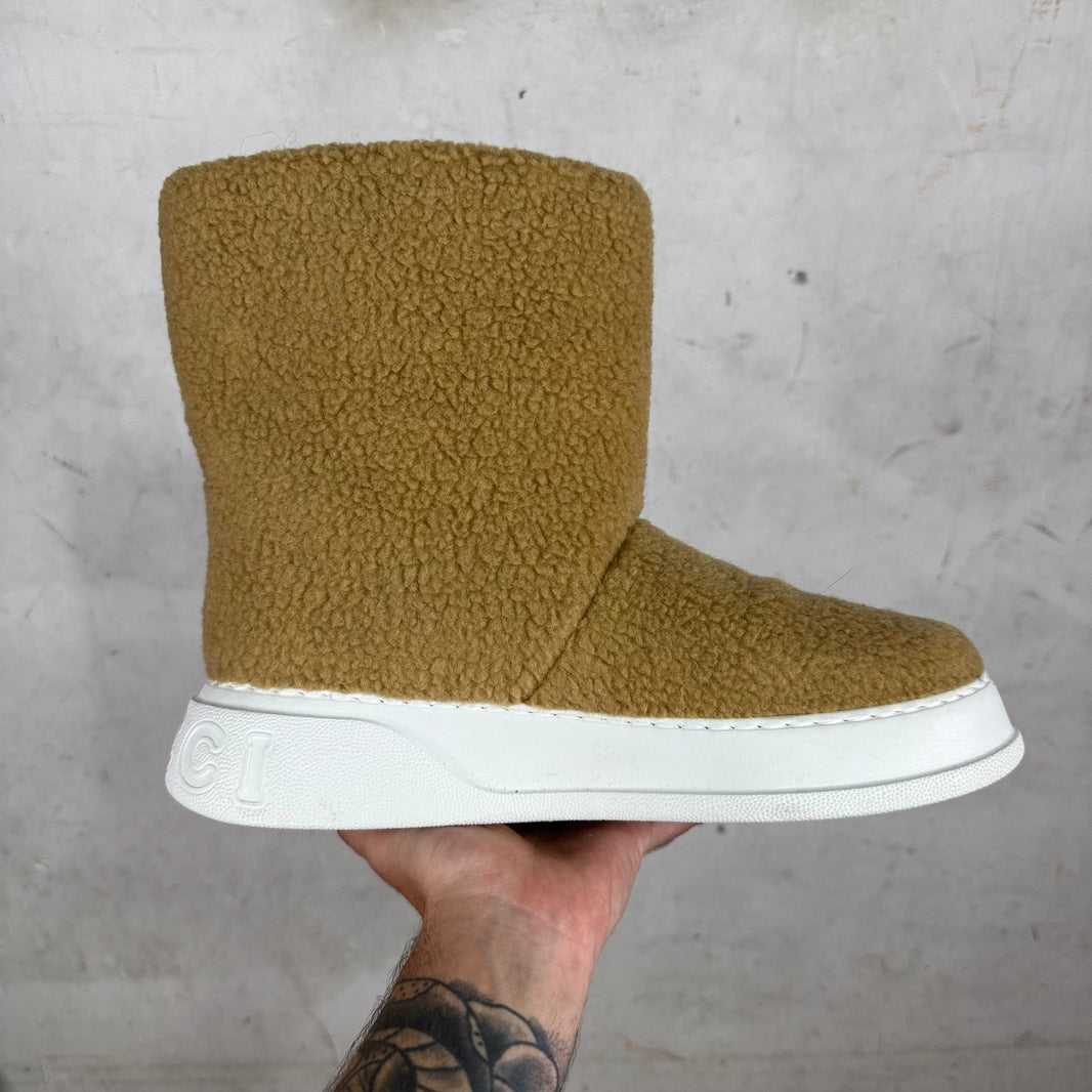 Gucci Auckland Interlock Faux Shearling Boot