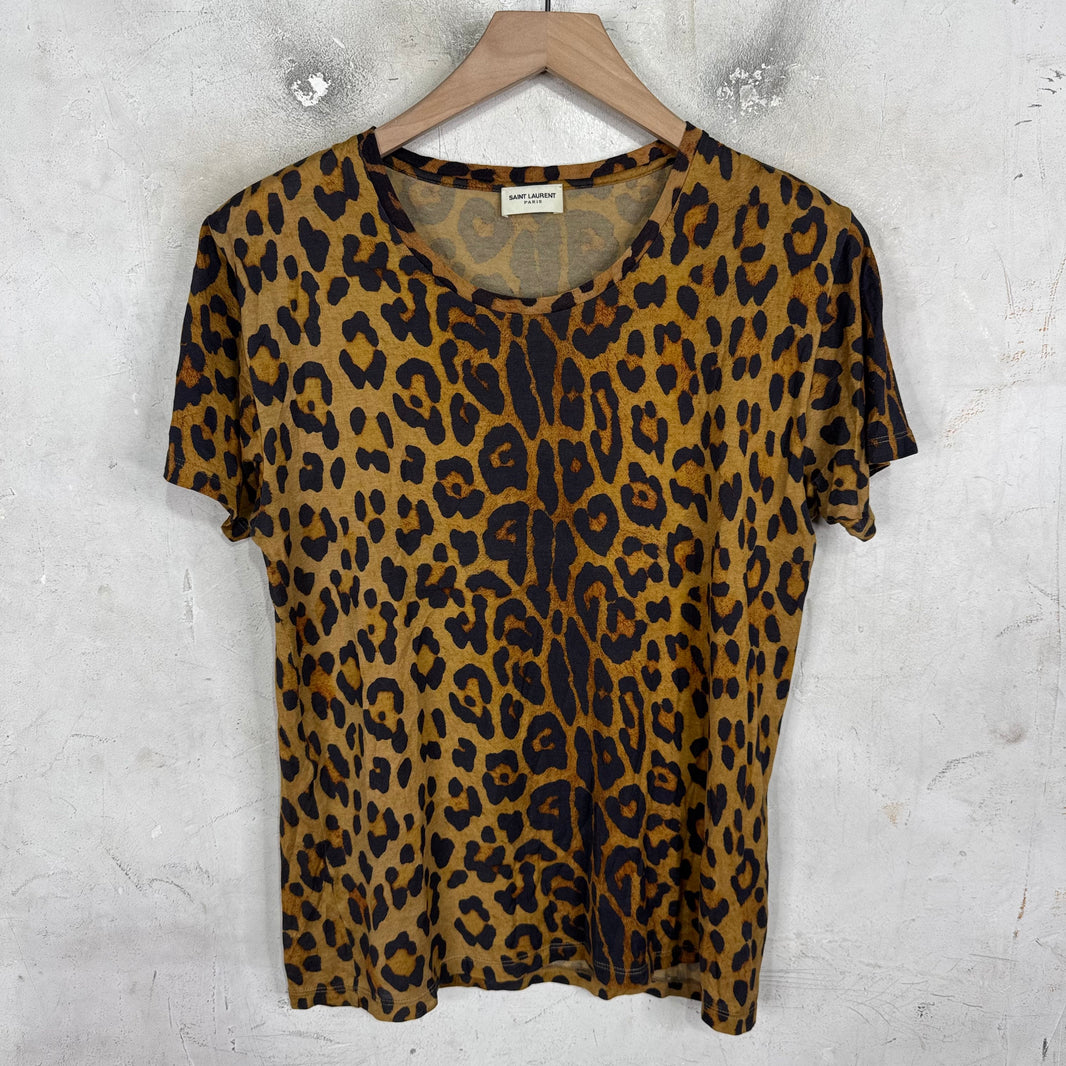 Saint Laurent Leopard T-Shirt