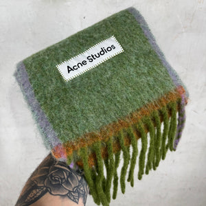 Acne Studios Mohair Logo Scarf