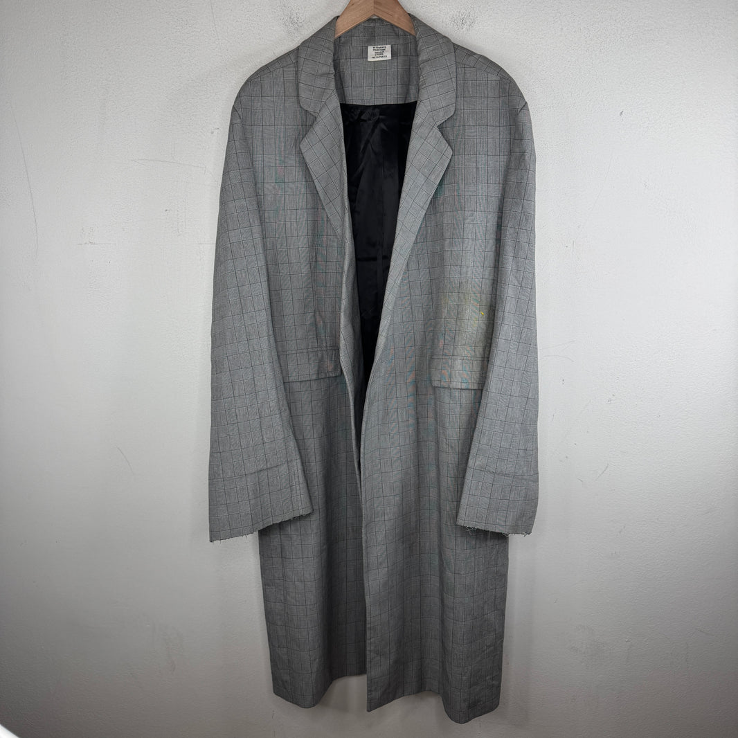 Vetements Plaid Trench Coat