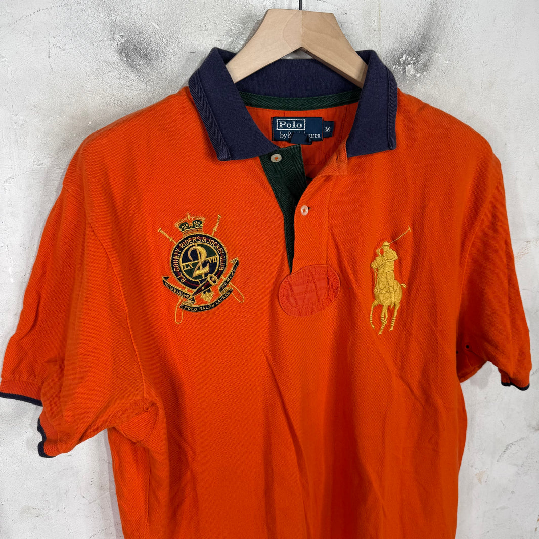 Ralph Lauren Orange Big Pony Crested Polo