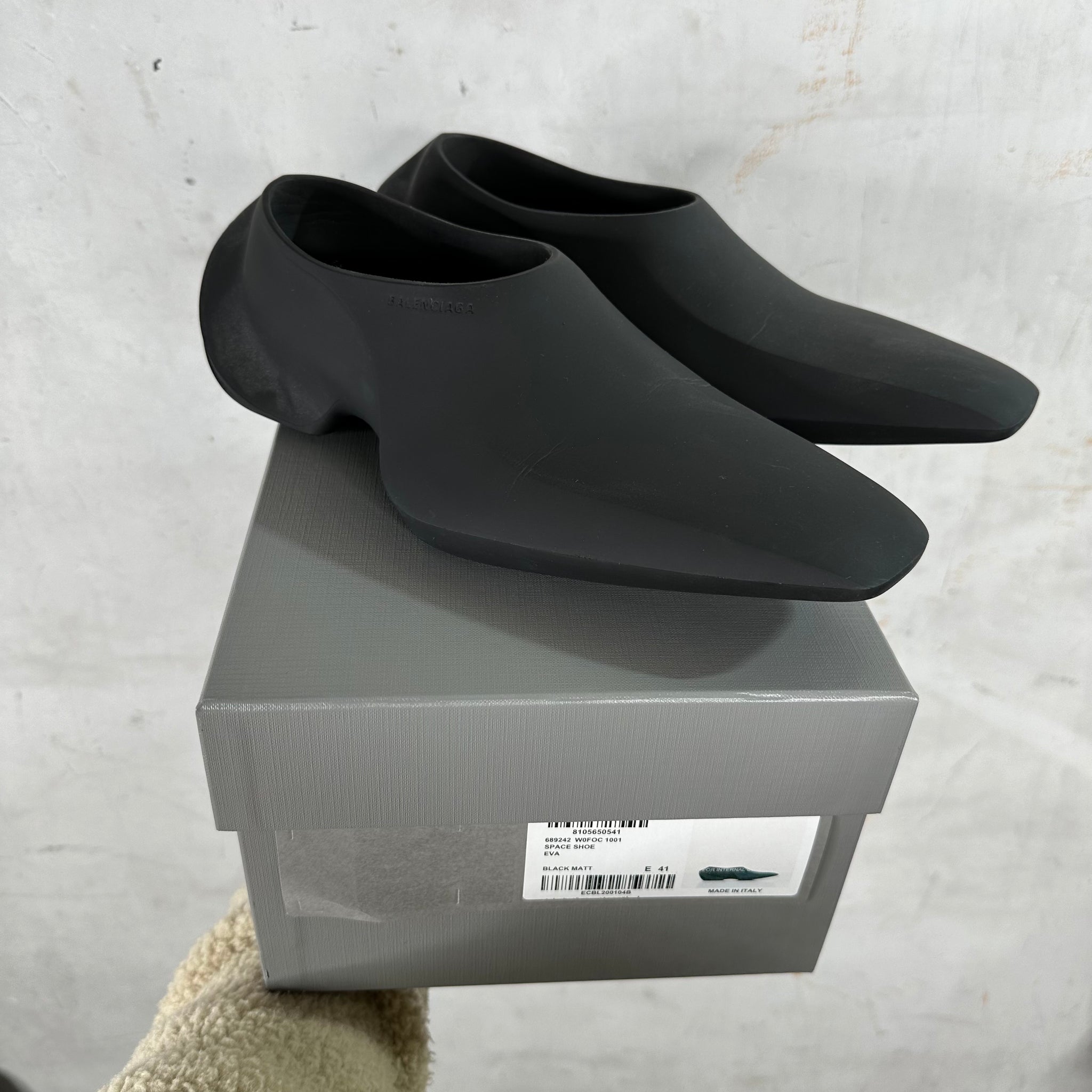 Balenciaga Matte Black Space Shoes