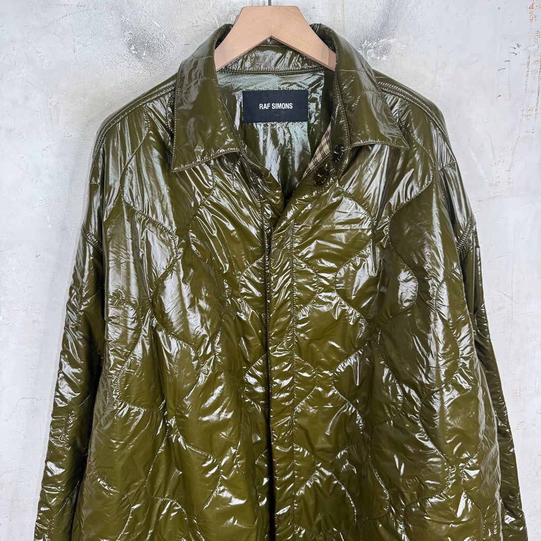 Raf Simons Quilted PVC Oversized Overshirt