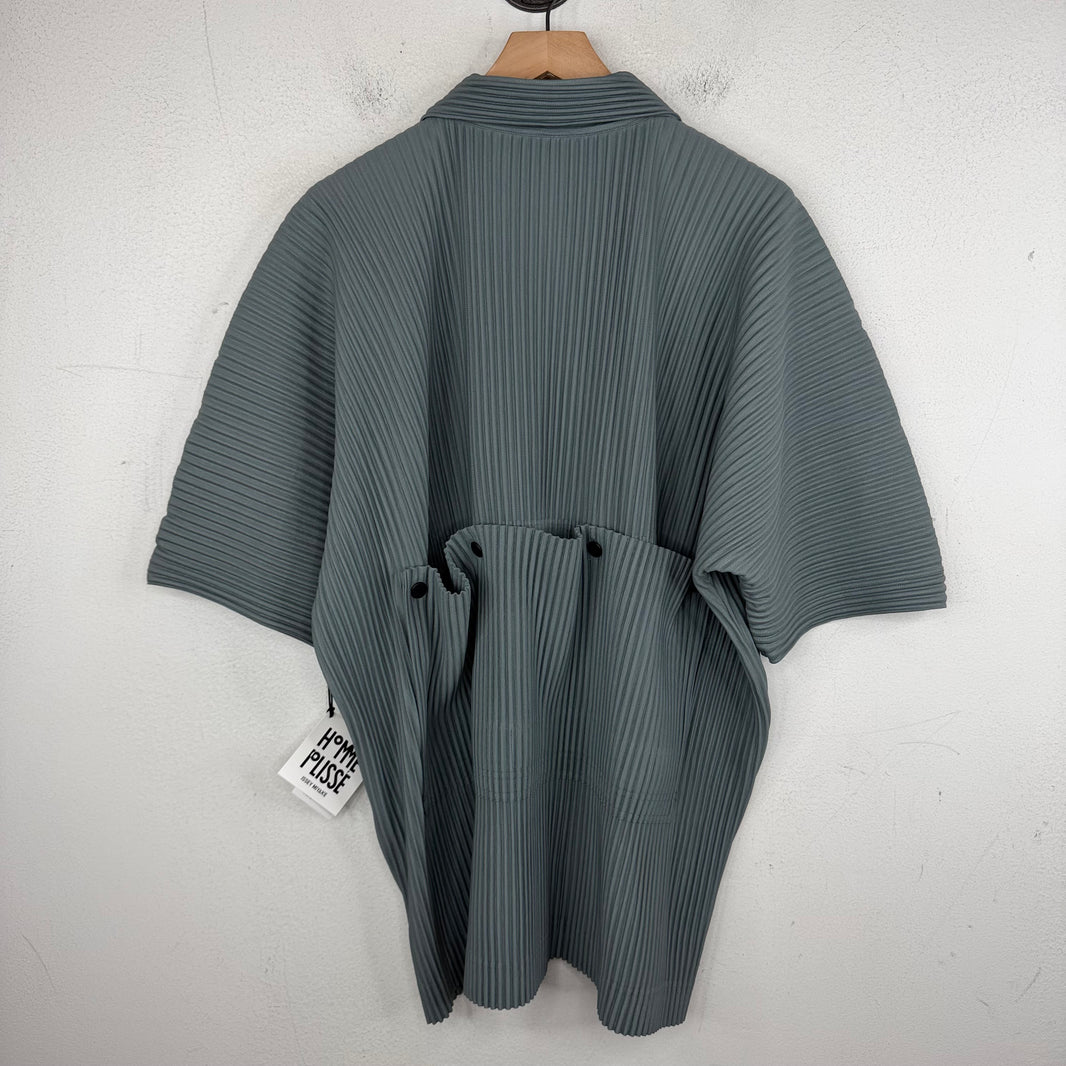 Issey Miyake Pleated Cargo Zip Shirt