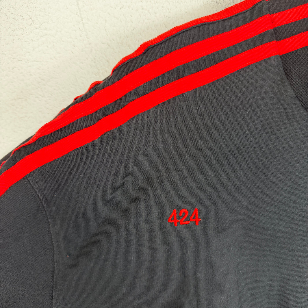 424 Adidas Black Striped T-Shirt