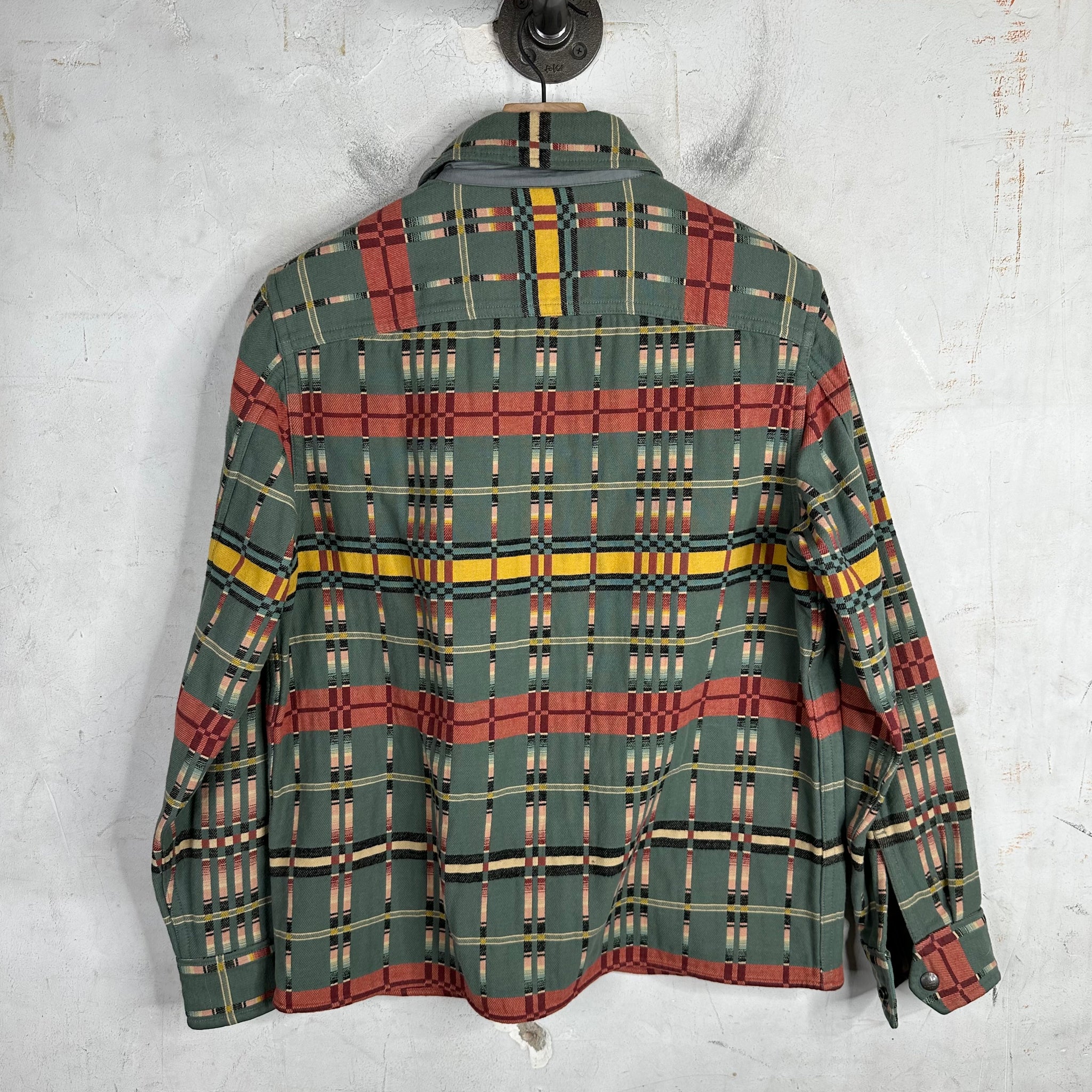 RRL Green Patterned Flannel