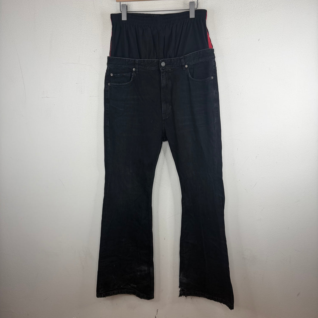 Balenciaga Double Waist Track Jeans