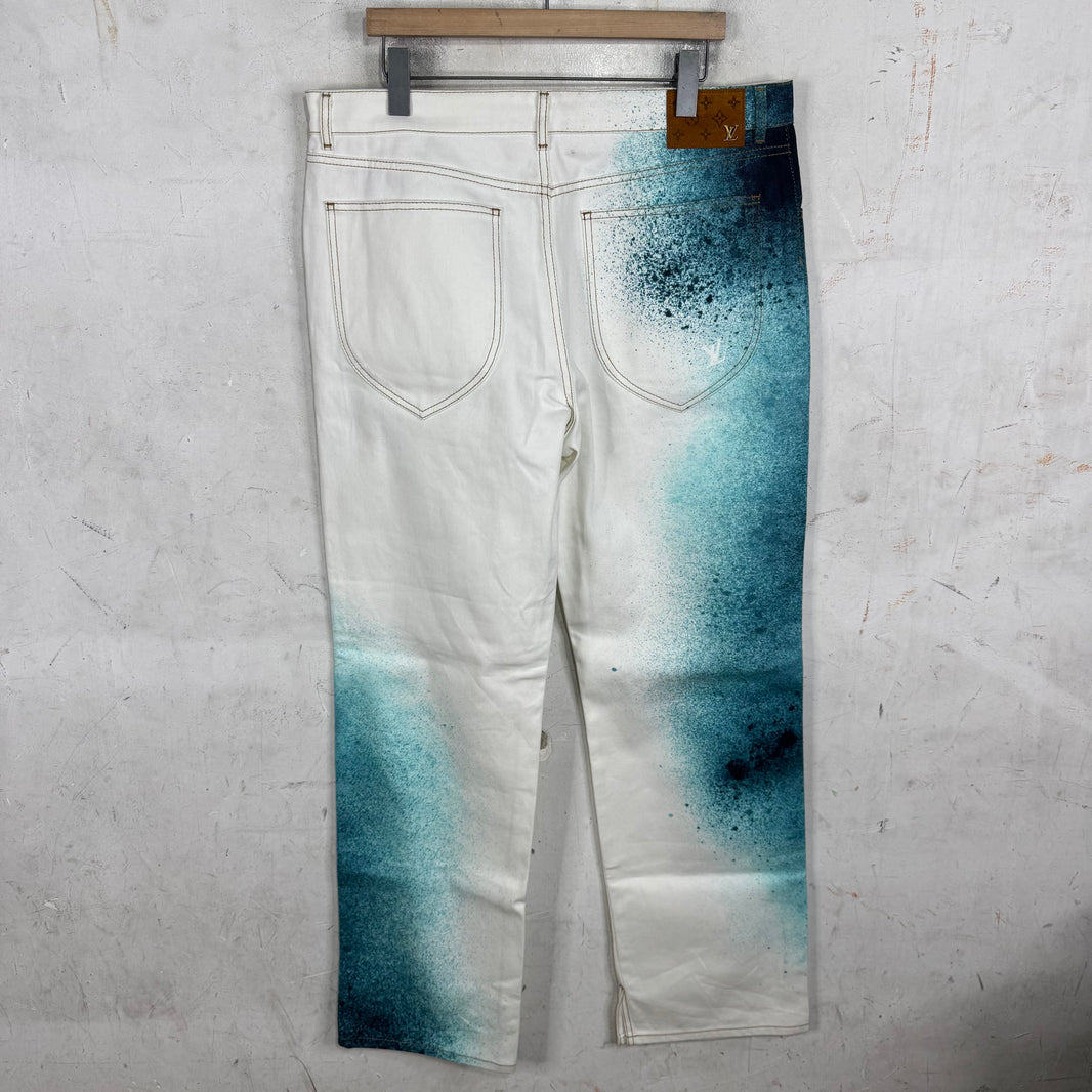 Louis Vuitton Monogram Spray Jeans