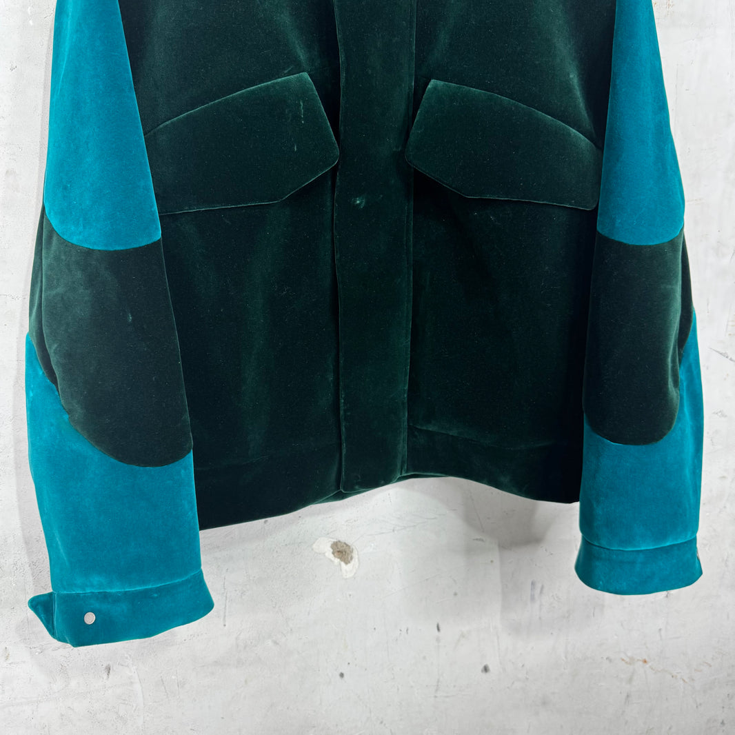 Louis Vuitton Velvet Hooded Trucker Jacket